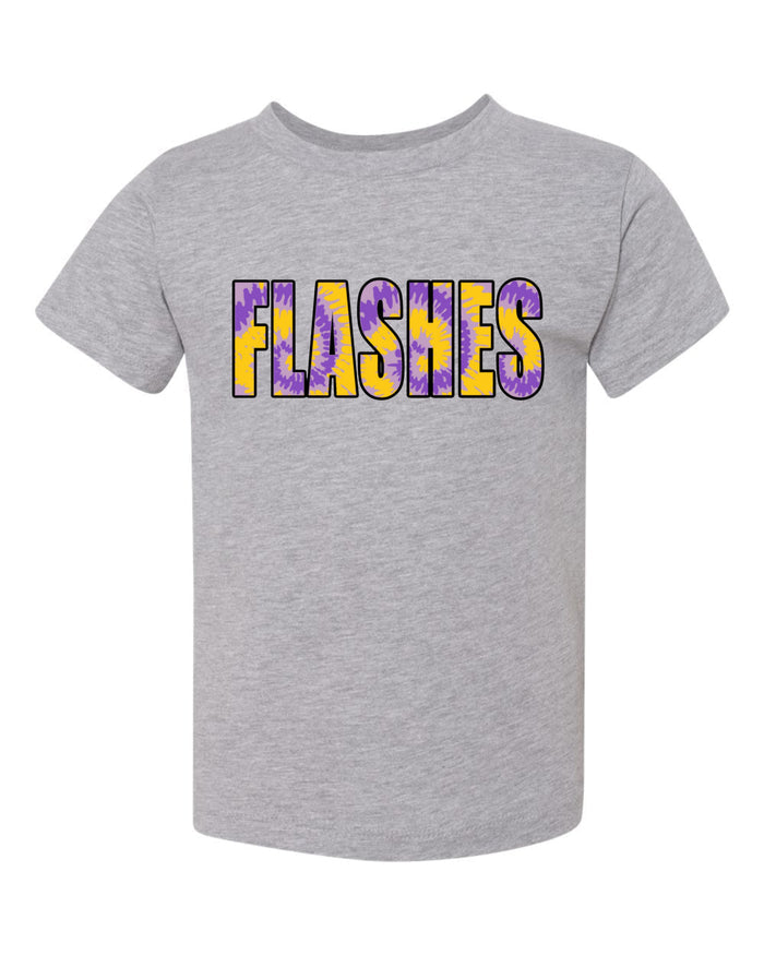 2T / Flashes Tie Dye Tee / Athletic Heather