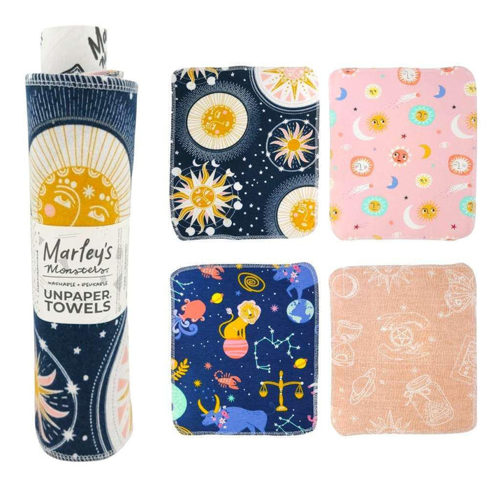 MLY122 $48 - Celestial Mix - Cotton Flannel UNpaper Towels