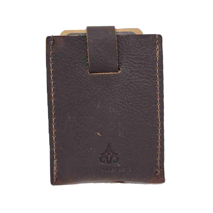 Wallet - Espresso - Key Pop-Up Leather Wallet by Divina Denuevo