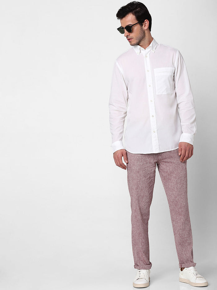 White Full Sleeves Shirt