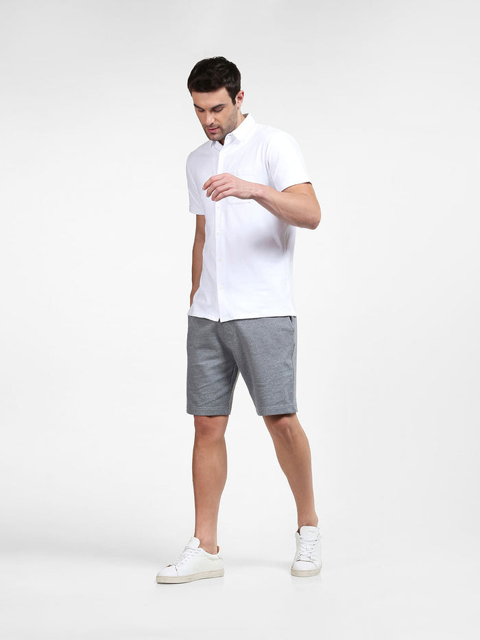White Half Sleeves Shirt