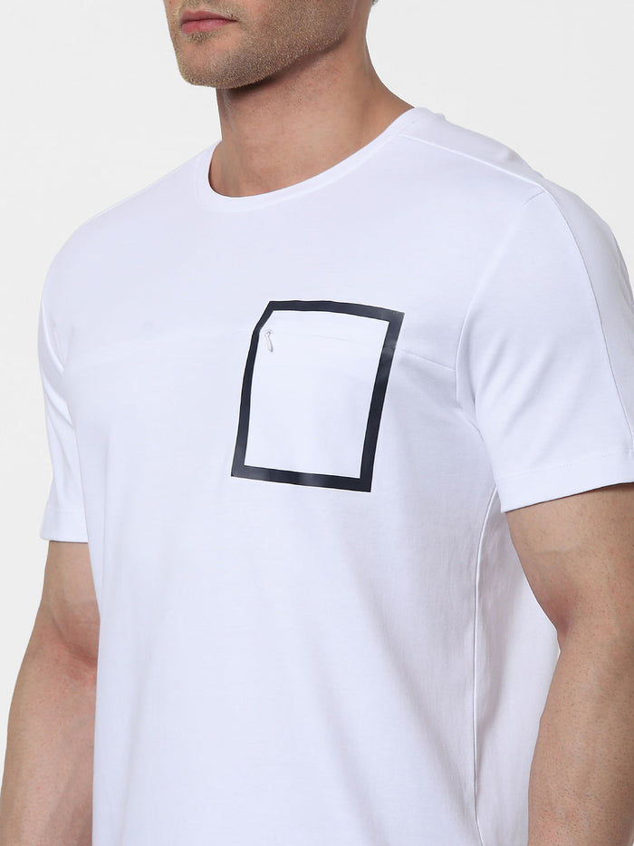 White Organic Cotton Crew Neck T-Shirt