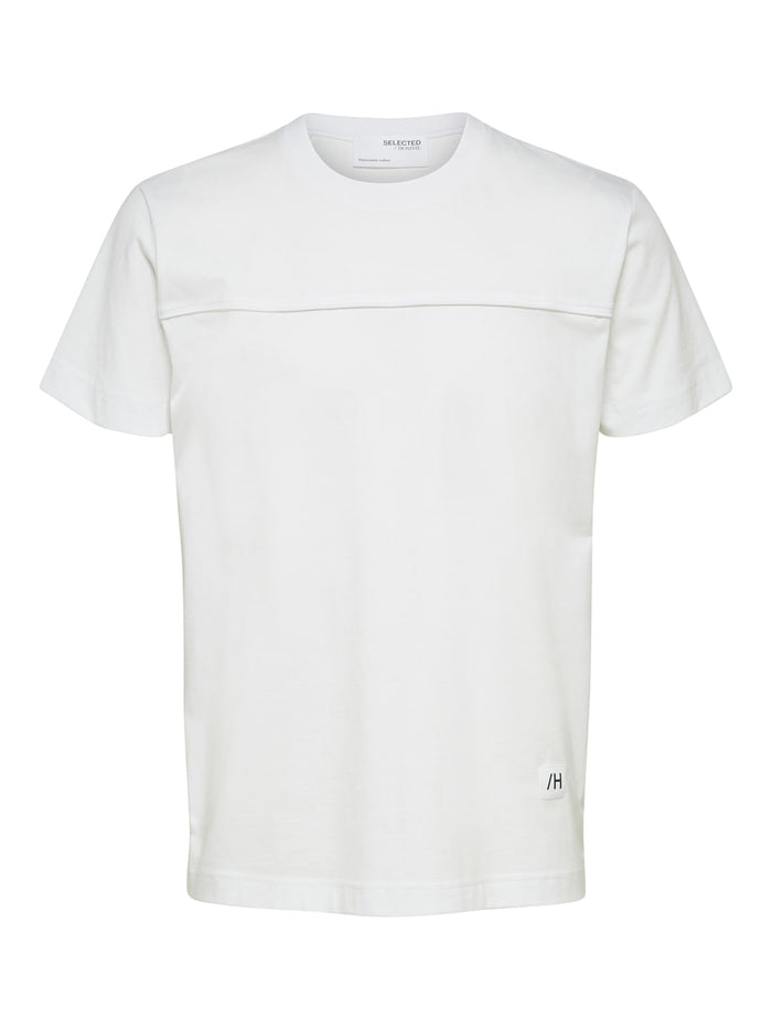 White Organic Cotton Crew Neck T-Shirt