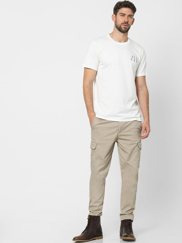 White Organic Cotton Crew Neck T-Shirt