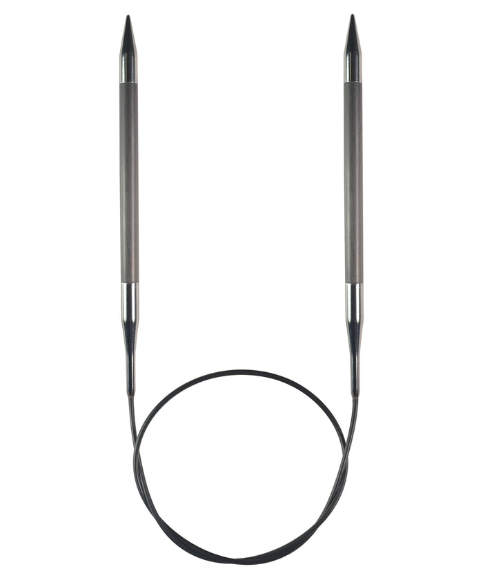 24 Inch Knitter's Pride Karbonz Circular Needles-Needles-Knitter's Pride-US 08, 5.0 mm-Alpaca Direct