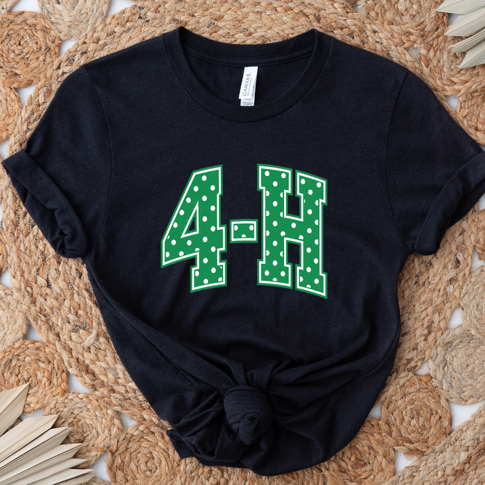 4-H Polka Dot- Bella Canvas T-Shirt