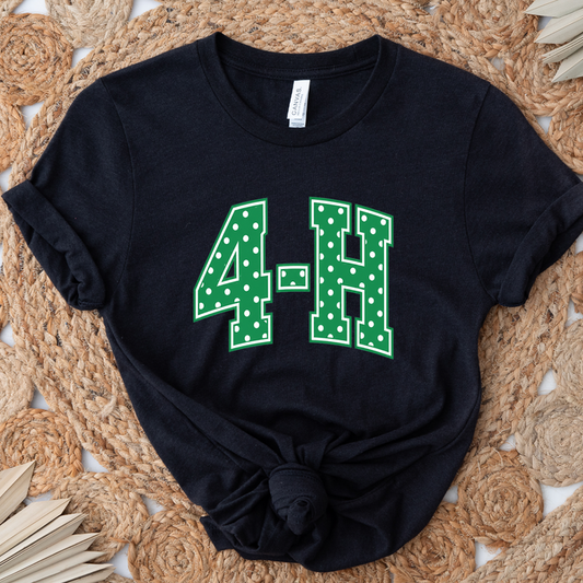 4-H Polka Dot- Bella Canvas T-Shirt