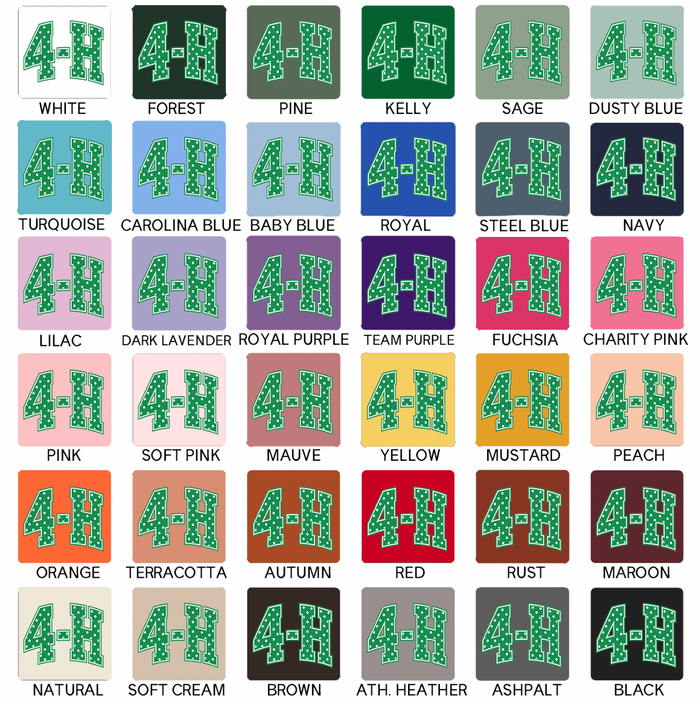4-H Polka Dot- Bella Canvas T-Shirt