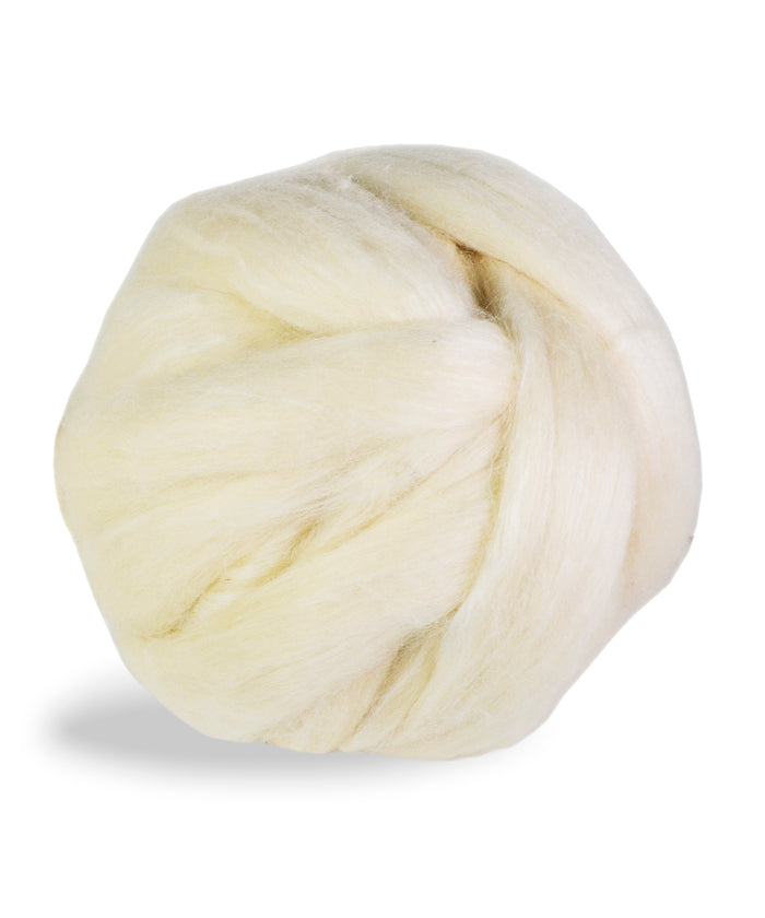 4 oz Blue Face Leicester and Tussah Top Blend 75/25-Roving-Alpaca Direct-Per 4 oz.-Alpaca Direct