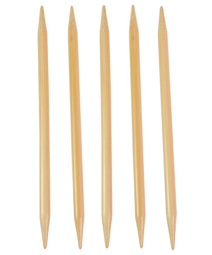 6 Inch ChiaoGoo Bamboo Double Point Needles Natural-Needles-Chiaogoo-US 0, 2.0 mm-Alpaca Direct