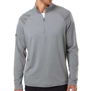 Adidas Shoulder Stripe Quarter-Zip Pullover