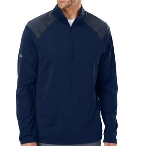 Adidas Shoulder Stripe Quarter-Zip Pullover