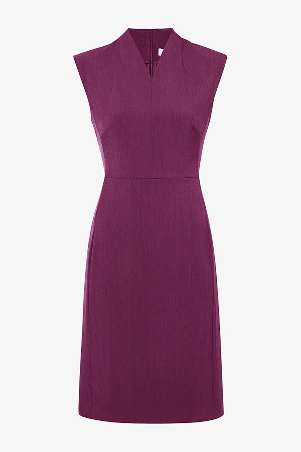 packshot image of the aditi dress in plumberry | Exclude