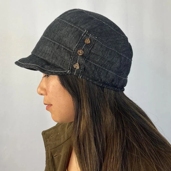 Adult Hat - Desiree (Black Crosshatch) by G & L Positive Goods