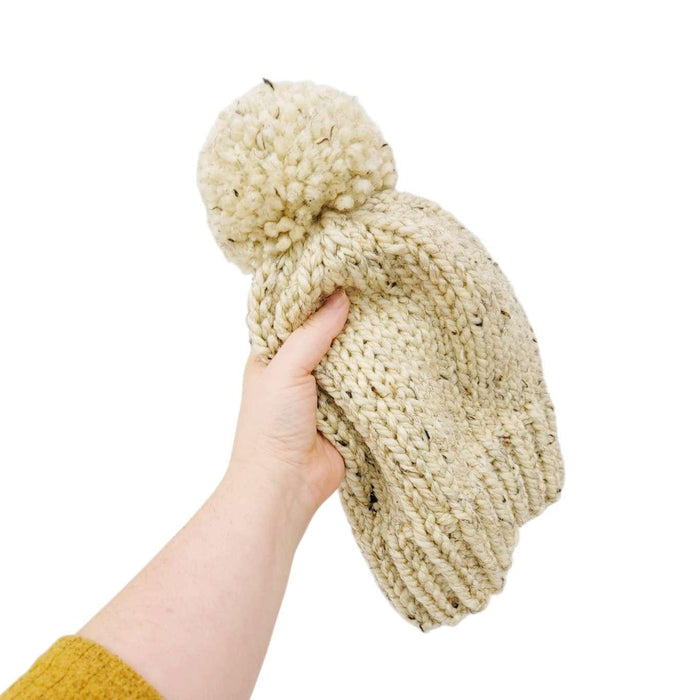 Adult Hat - The Basic Beanie (Oatmeal) by Charlie & Luna Co.