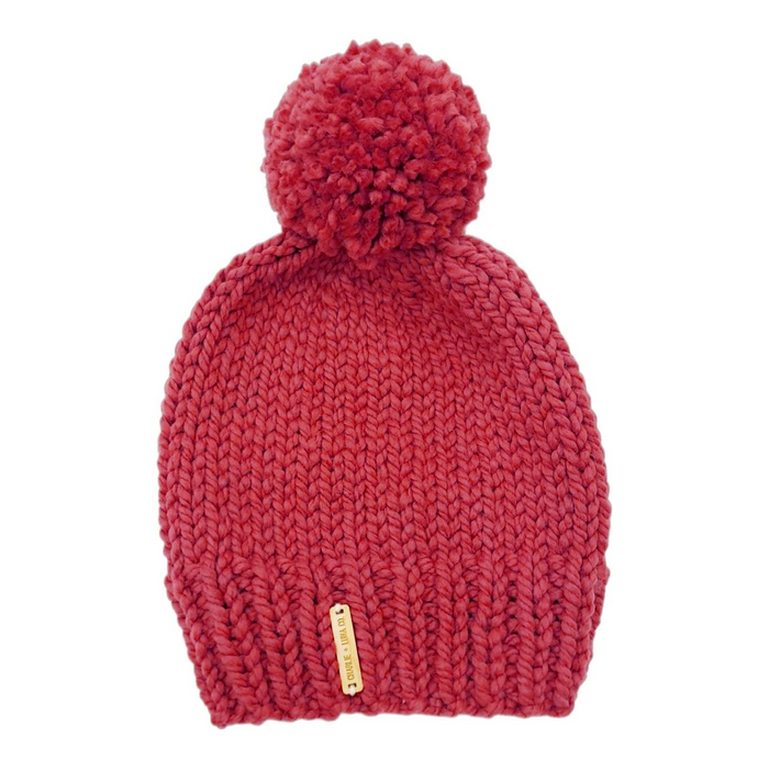 Adult Hat - The Basic Beanie (Raspberry) by Charlie & Luna Co.