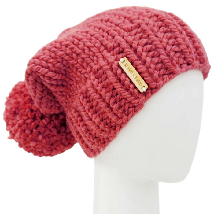 Adult Hat - The Basic Beanie (Raspberry) by Charlie & Luna Co.