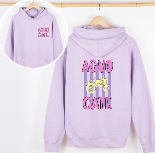 Agvocate Tractor Stripe– Hoodie - Front & Back!