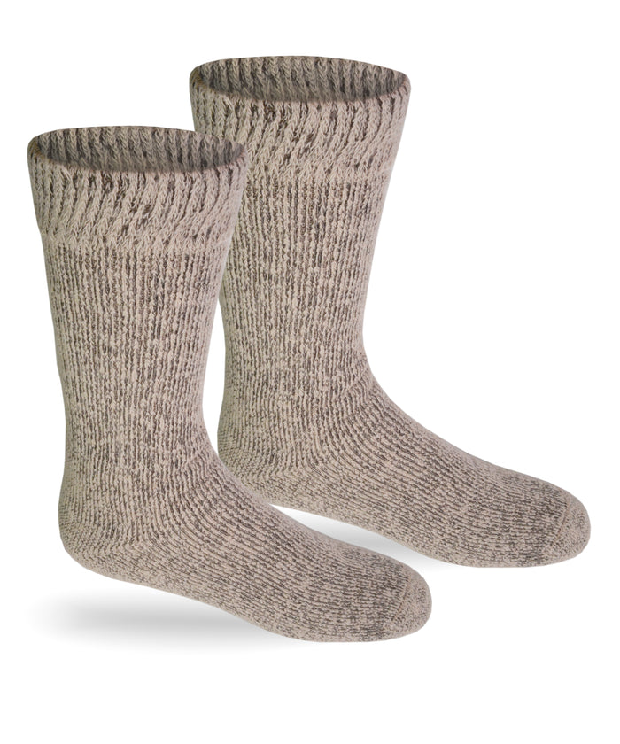 Alpaca Direct Extreme Winter Boot Socks-Socks-Alpaca Direct-Large-Beige-Alpaca Direct