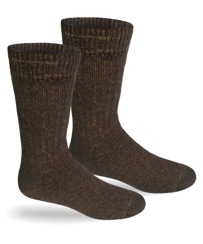 Alpaca Direct Extreme Winter Boot Socks-Socks-Alpaca Direct-Small-Brown-Alpaca Direct