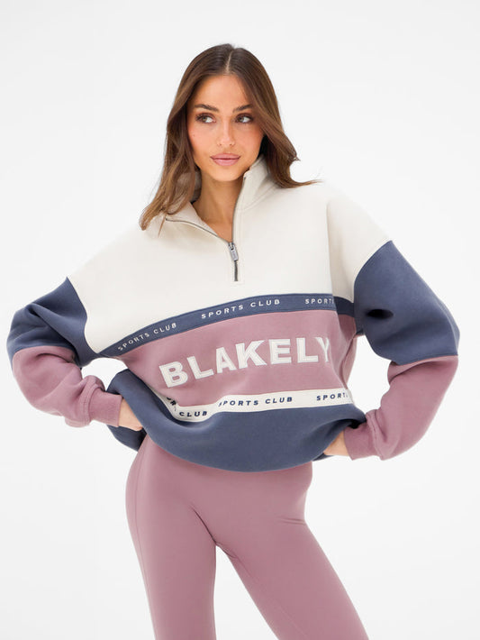Alpine 1/4 Zip Jumper - Dusty Pink