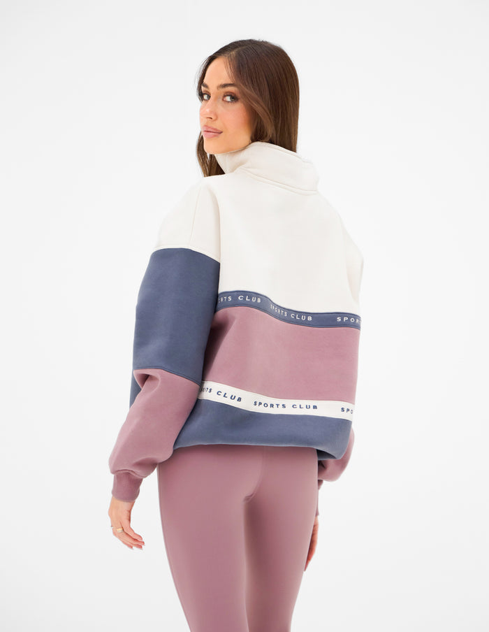 Alpine 1/4 Zip Jumper - Dusty Pink