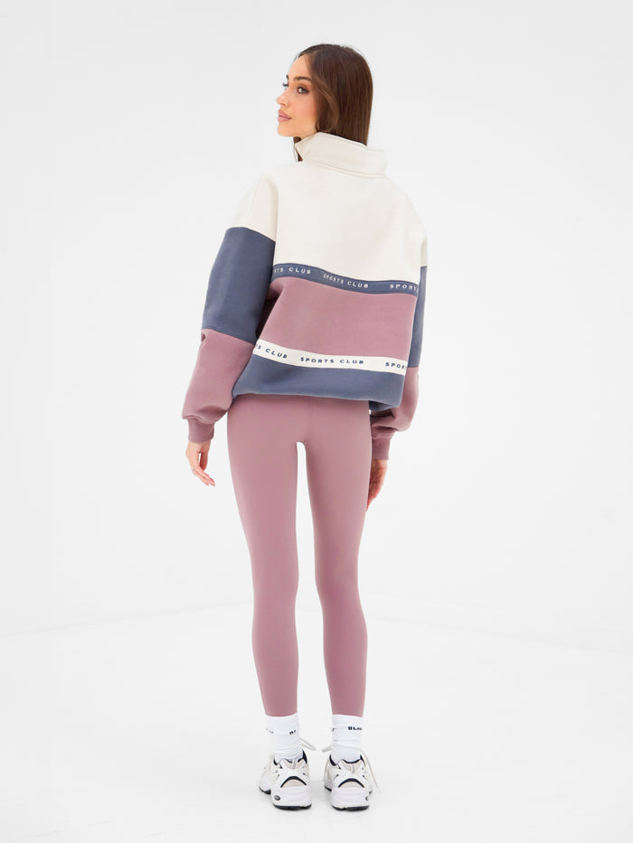 Alpine 1/4 Zip Jumper - Dusty Pink