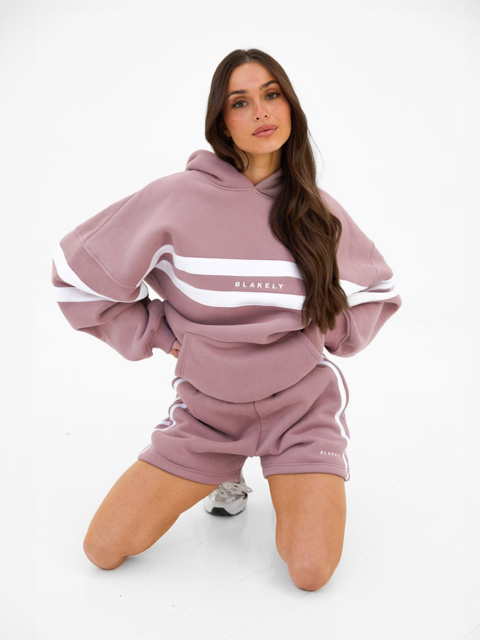 Amber Oversized Hoodie - Dusty Pink