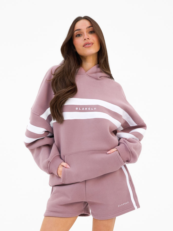 Amber Oversized Hoodie - Dusty Pink