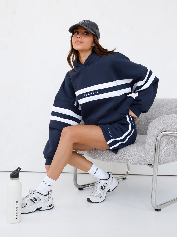 Amber Oversized Hoodie - True Navy