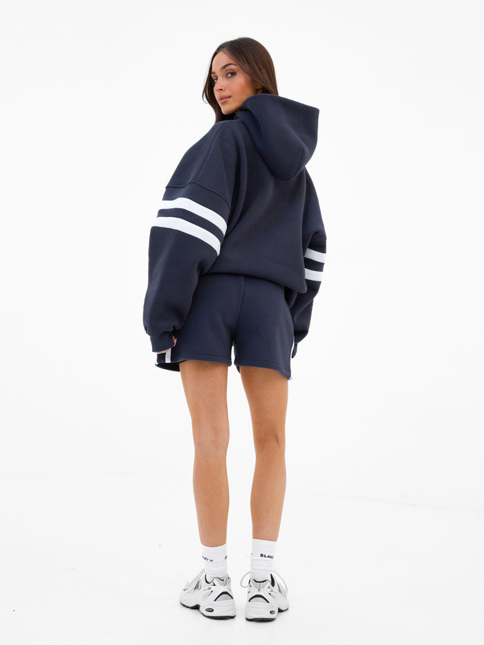 Amber Oversized Hoodie - True Navy