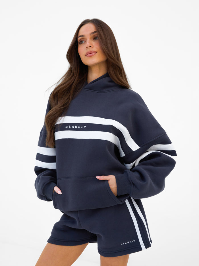 Amber Oversized Hoodie - True Navy