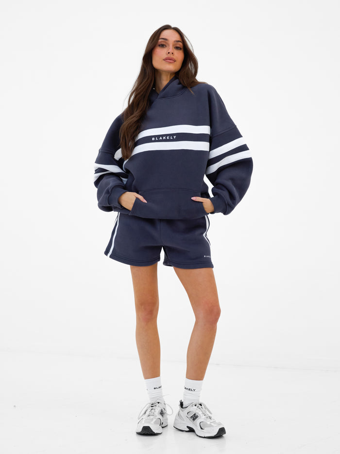 Amber Oversized Hoodie - True Navy