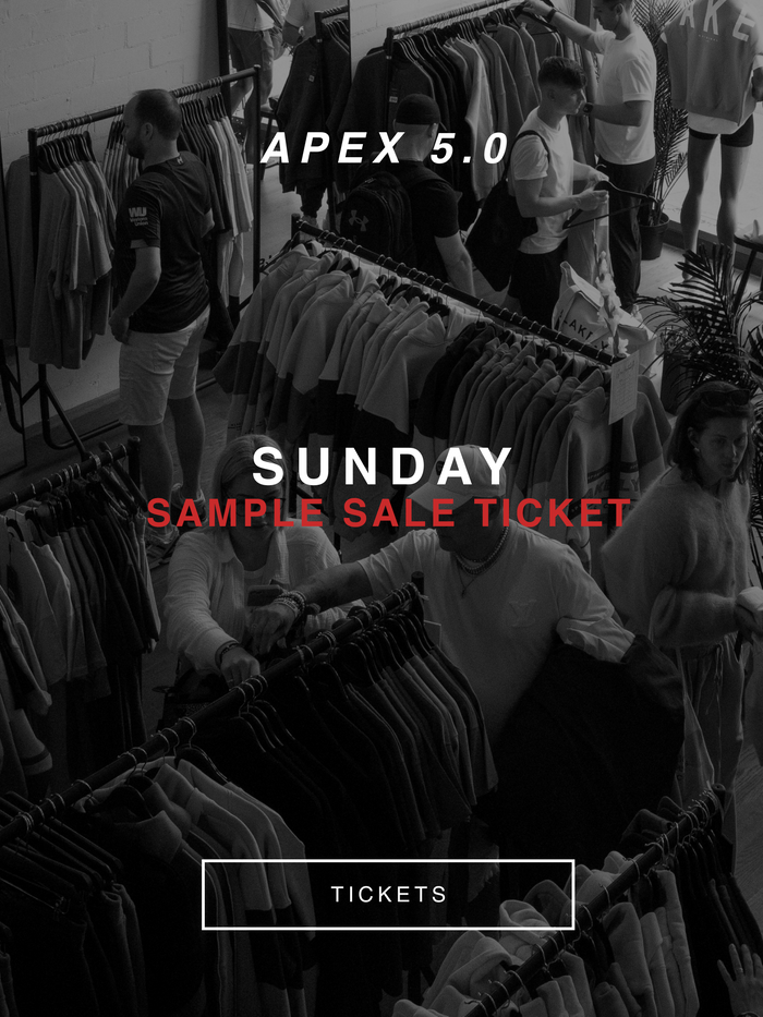 Apex 5.0 Sample Sale - Sunday