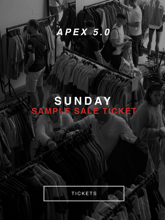Apex 5.0 Sample Sale - Sunday
