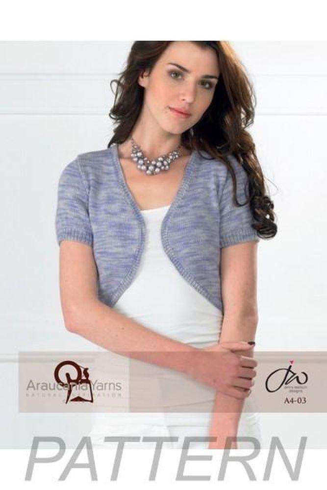 Araucania Yarns Huasco Short-sleeved Bolero PATTERN ONLY-Patterns-Knitting Fever-Alpaca Direct
