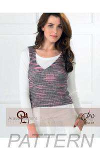 Araucania Yarns Yumbrel V-neck Top PATTERN ONLY-Patterns-Knitting Fever-Alpaca Direct