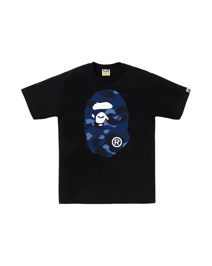 BAPE Color Camo Big Ape Head Tee Black/Navy