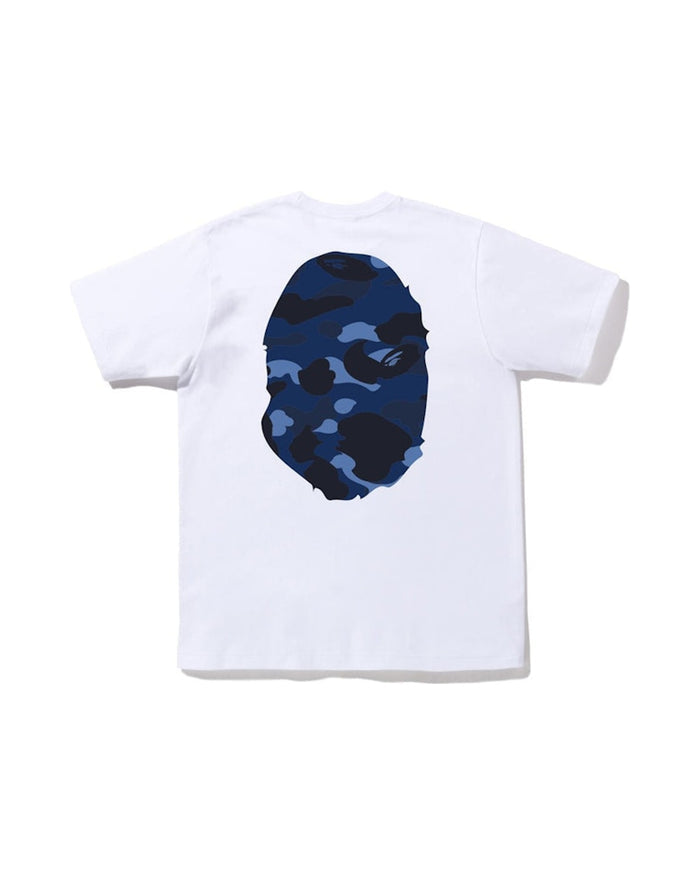 BAPE Color Camo Big Ape Head Tee White Blue