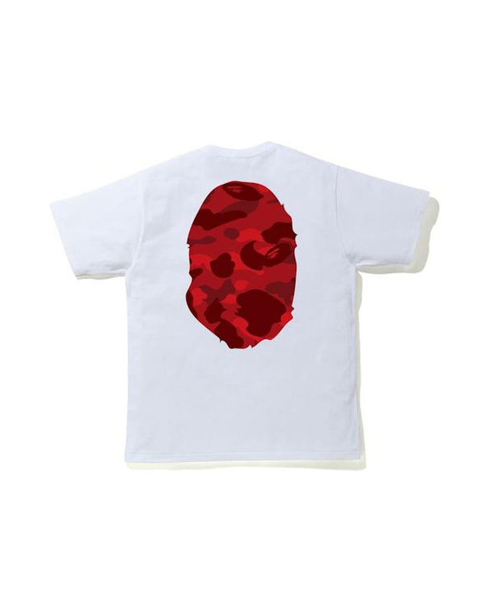 BAPE Color Camo Big Ape Head Tee White/Red