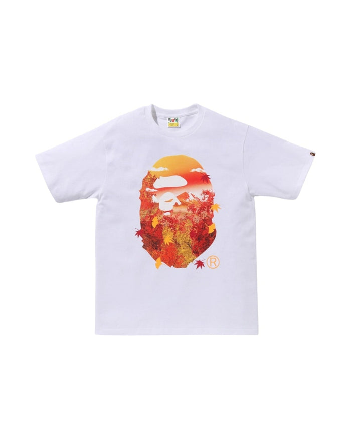 BAPE Japan Autumn Photo Ape Head Tee White