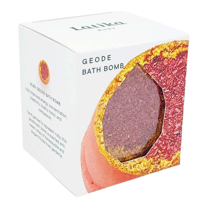 Bath Bomb - Ruby Geode by Latika Beauty