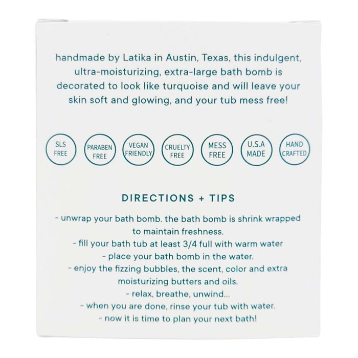 Bath Bomb - Turquoise Geode by Latika Beauty