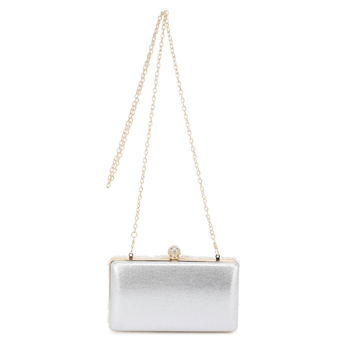 Beads, Rhinestone & Sequins Embellished Evening Bag, Clutch