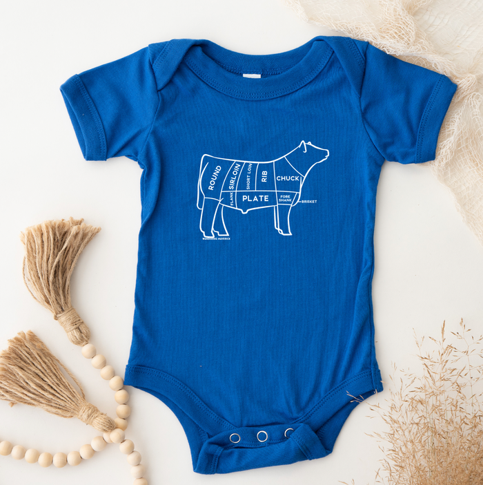 Beef Cuts White Ink– Infant/Toddler/Youth