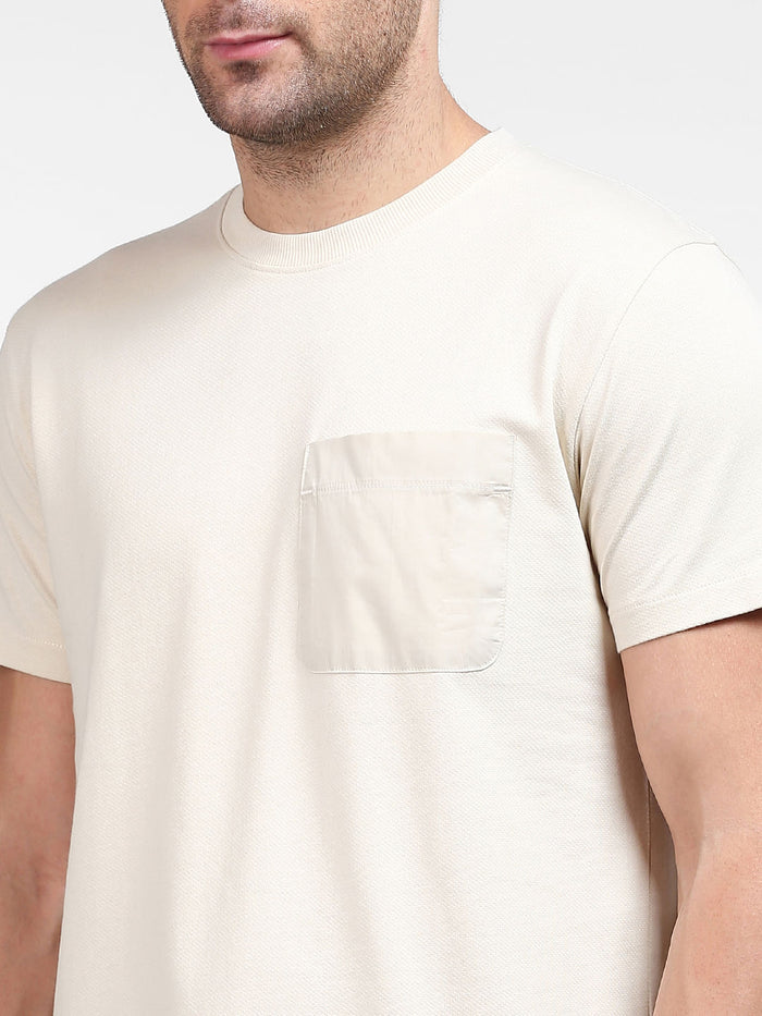 Beige Organic Cotton T-Shirt