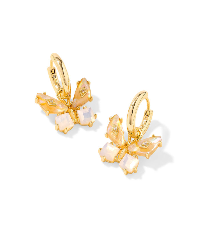 Bianca Butterfly Huggie Earrings