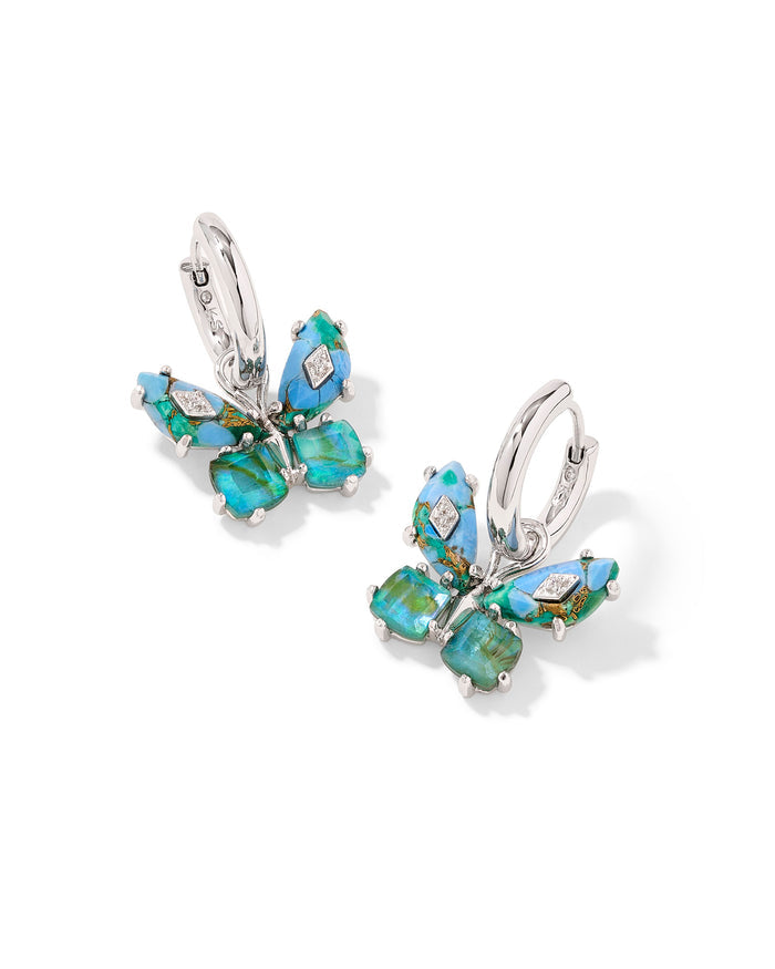 Bianca Butterfly Huggie Earrings