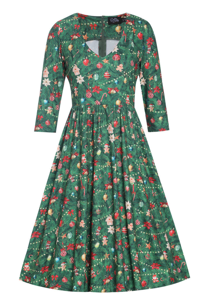 Billie Dress in Christmas Tree