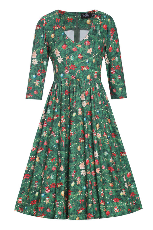 Billie Dress in Christmas Tree